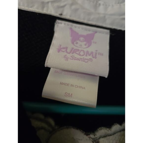 Sanrio Black Cardigan Sweater with Lavender Accents - Picture 5 of 9